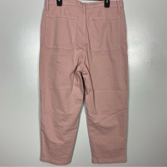Madewell classic straight high-rise crop pants faded pink - Picture 5 of 10